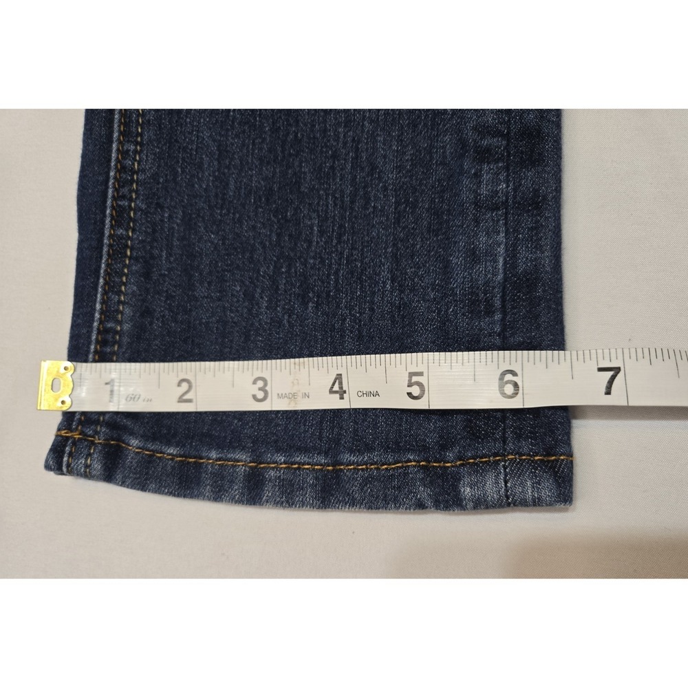 Bongo Jeans Sz 7 Womens Blue Vtg Straight Leg Low Rise Minimalist Plain Stretch - Picture 5 of 10
